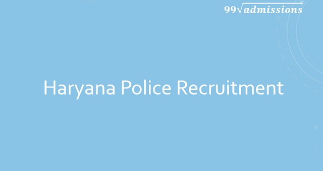 Haryana Police Recruitment