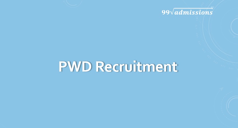 PWD Recruitment 2022
