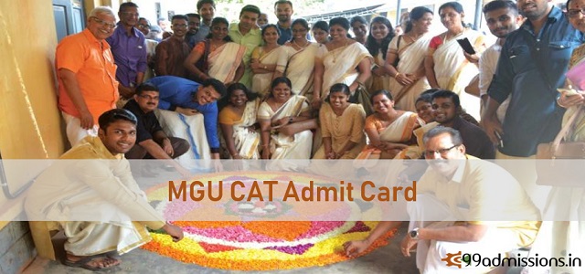 MGU CAT Admit Card