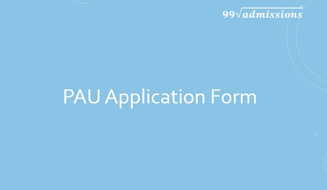 PAU Application Form 2021
