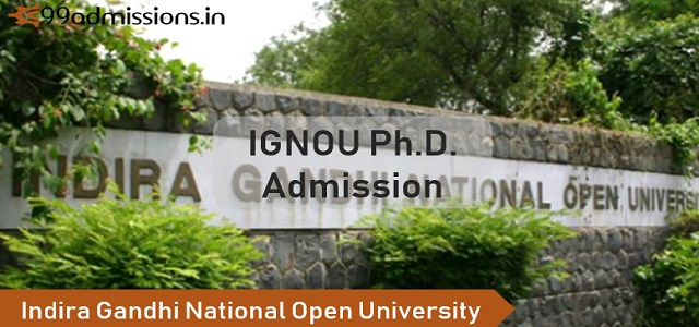 IGNOU Ph.D Admission