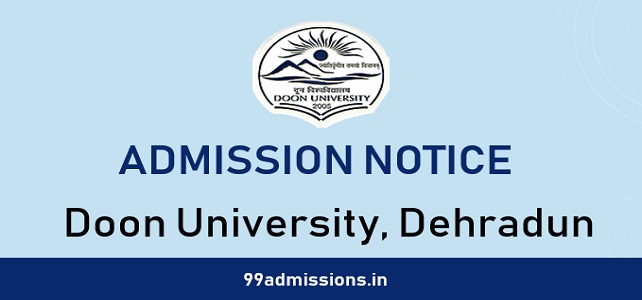Doon University Admission