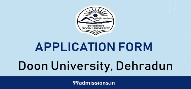 Doon University Application Form