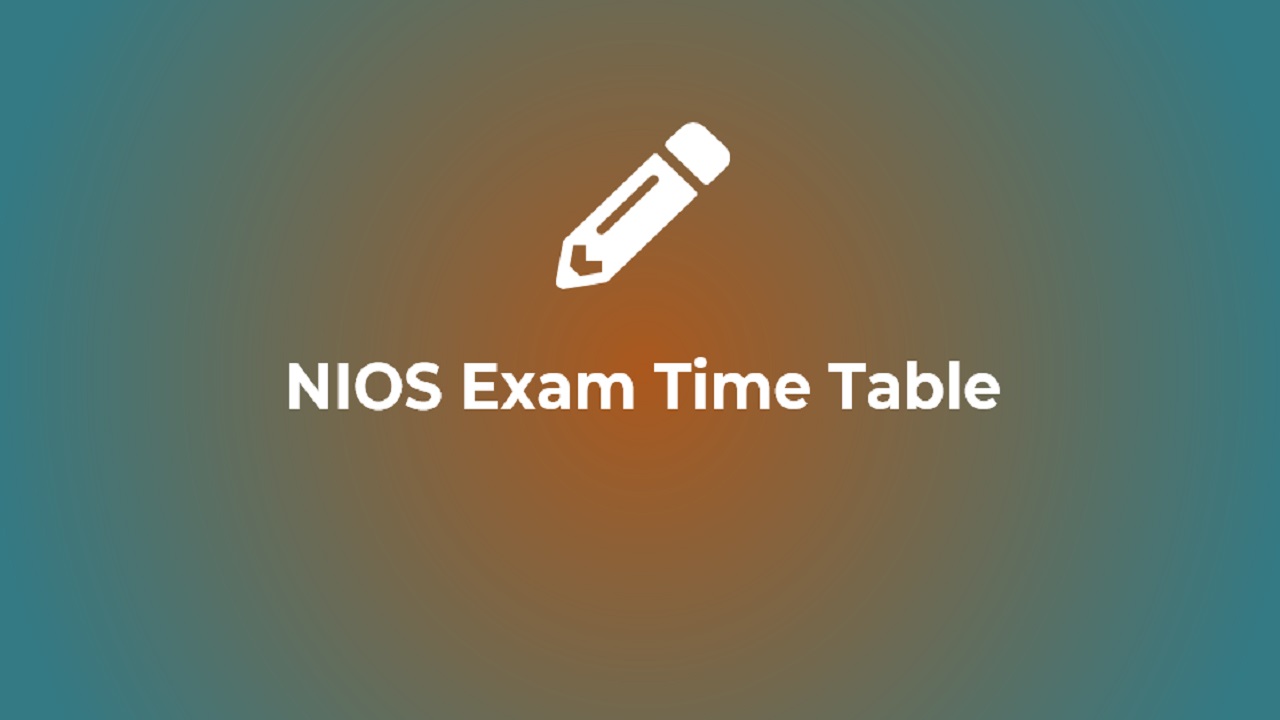 NIOS Time Table 2023