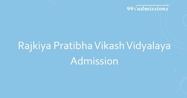 Rajkiya Pratibha Vikash Vidyalaya Admission