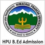 HPU B.Ed Application Form
