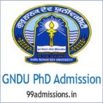 GNDU PhD Admission
