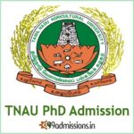 TNAU PhD Admission