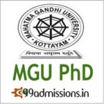 MGU Kerala PhD Admission