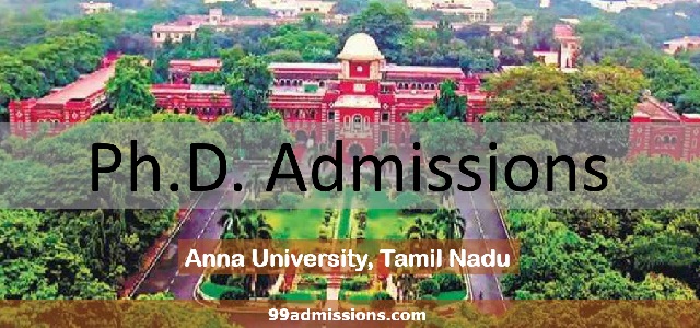Anna University Ph.D Admission