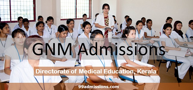 Kerala GNM Admission
