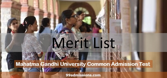 MGU CAT Merit List