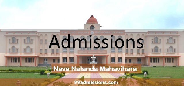 Nava Nalanda Mahavihara Admission