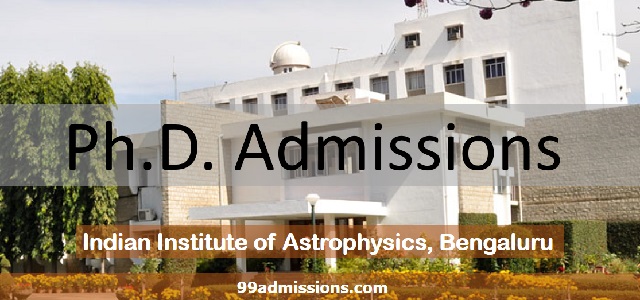 IIA Bangalore PhD Admission