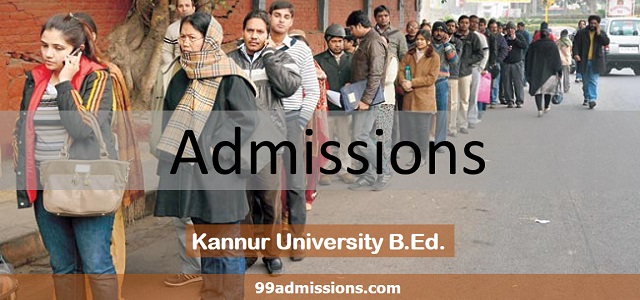 Kannur University B.Ed Admission