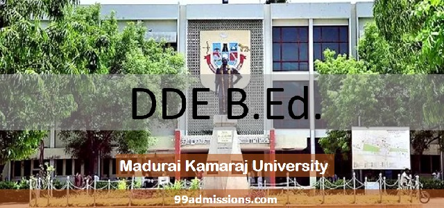 MKU DDE B.Ed Admission