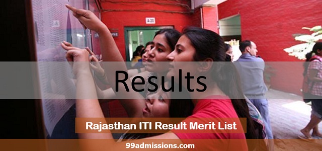 Rajasthan ITI Result