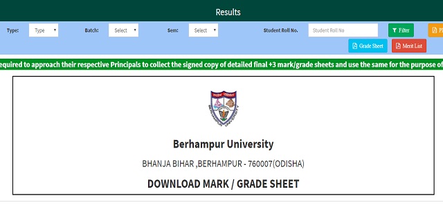 Berhampur-University-Result