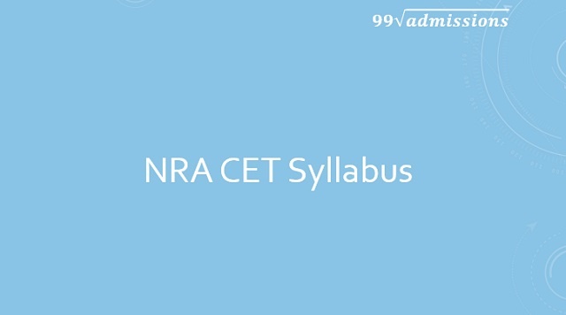 NRA CET Syllabus