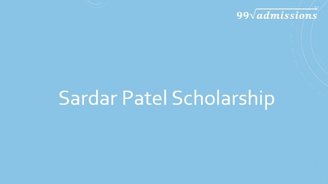 Sardar Patel Scholarship