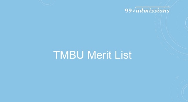 TMBU Merit List