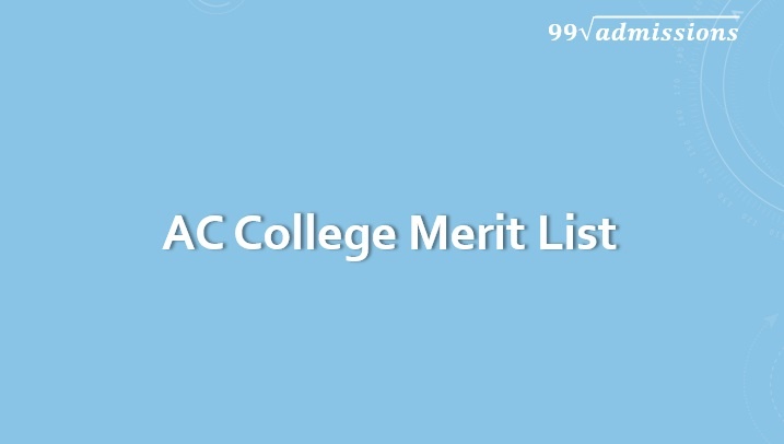 AC College Merit List