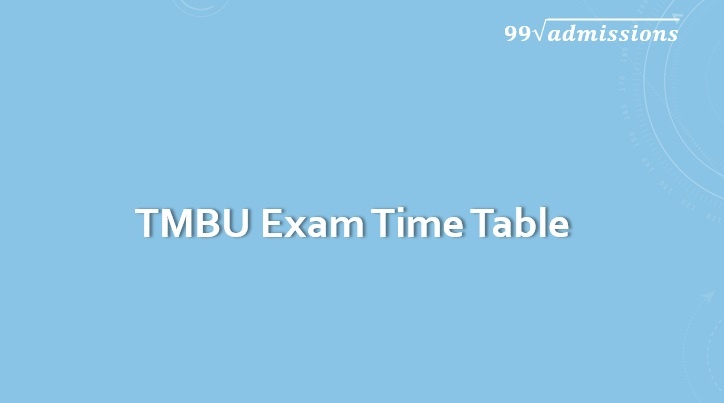 TMBU Time Table