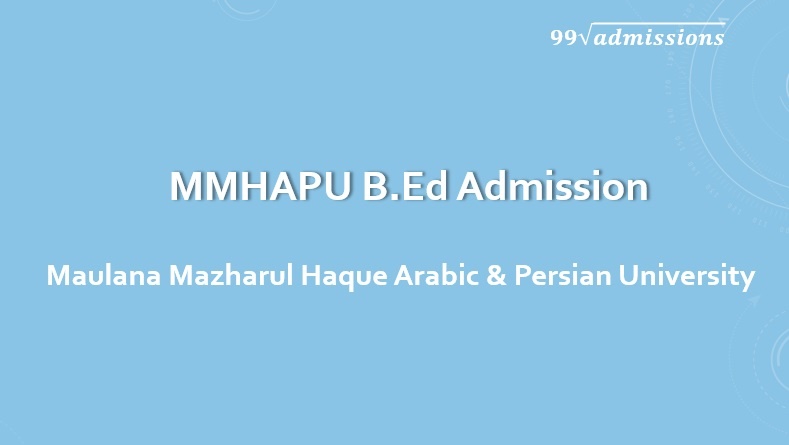 MMHAPU B.Ed Admission