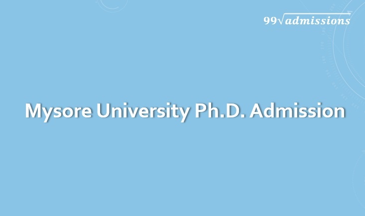 Mysore University Ph.D Admission
