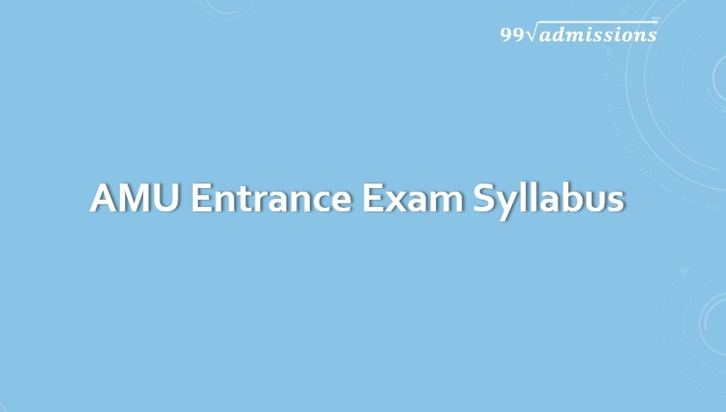 AMU School Entrance Exam Syllabus 2022 2023