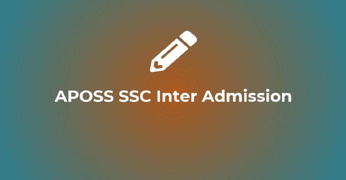 APOSS SSC Inter Admission 2022
